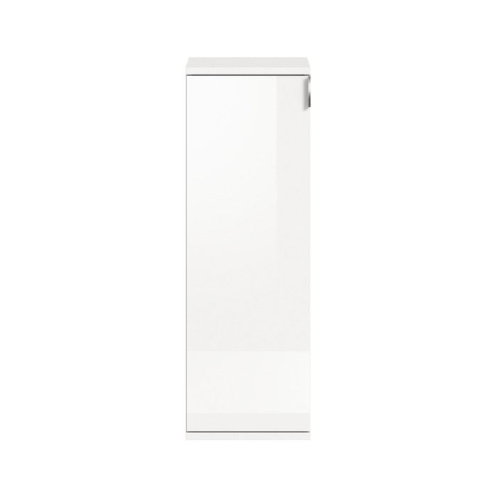Meuble de rangement BODITE – 1 porte – Blanc laqué – Compact et moderne 