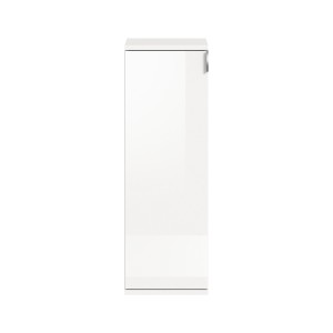 Meuble de rangement BODITE – 1 porte – Blanc laqué – Compact et moderne 