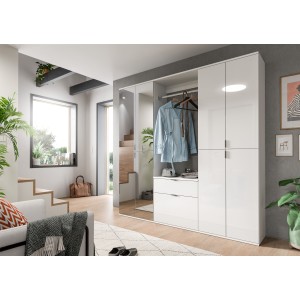 Meuble de rangement BODITE – 2 tiroirs – Blanc laqué – Élégance et praticité 