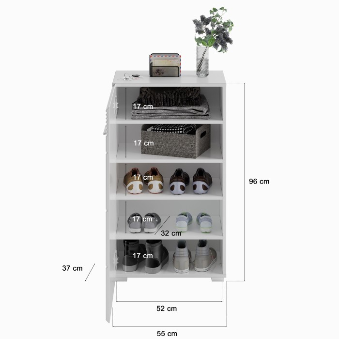 Petite colonne de rangement – Blanc – KLEANKIN 