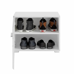 Meuble à chaussures – Blanc Laqué – KLEANKIN 