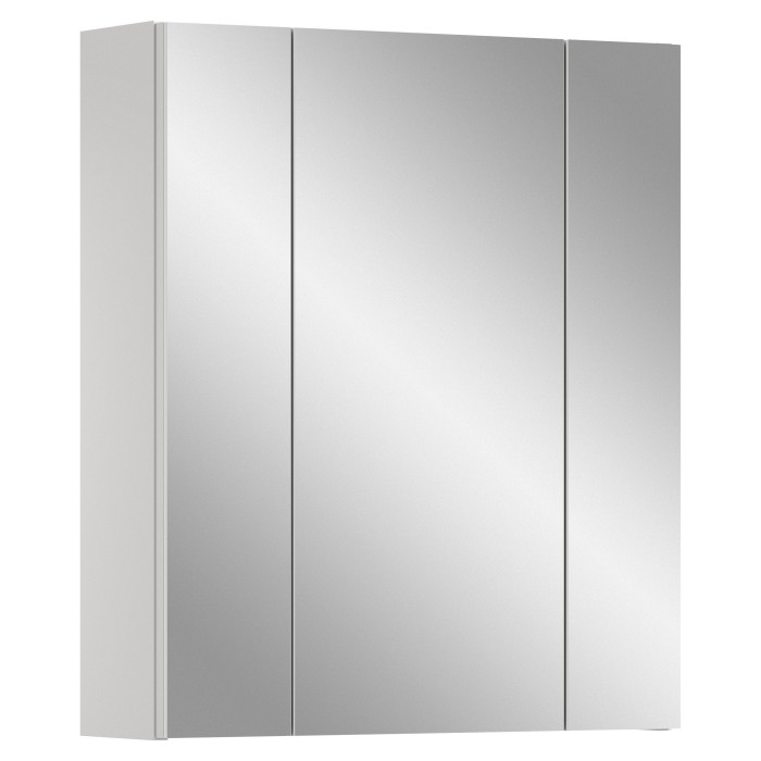 Meuble de rangement avec miroirs – Blanc laqué – KLEANKIN 