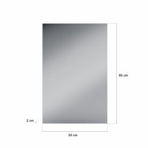 Ensemble de meuble d'entrée : Miroir + meuble à chaussures + porte manteau + meuble de rangement – Blanc laqué – KLEANKIN 