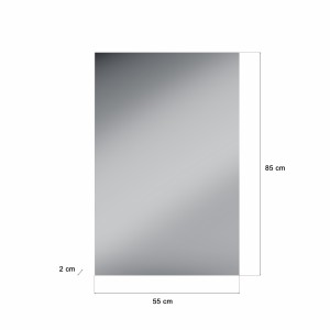 Ensemble de meuble d'entrée : Miroir + meuble à chaussures + meuble de rangement – Blanc laqué – KLEANKIN 