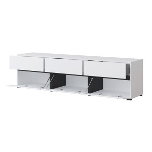 Ensemble meubles de salon HAVANA – Buffet haut, meuble TV, buffet bas – Design moderne blanc et noir