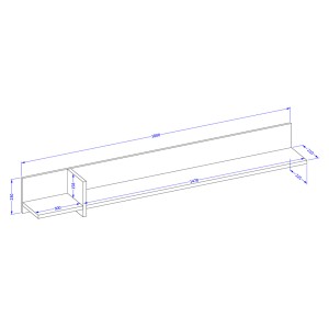 Ensemble de 4 meubles collection HAVANA coloris vert sauge. Meuble TV XL, vitrine, table basse, étagère