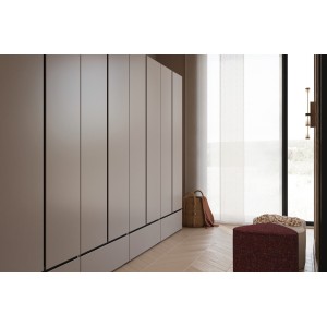Armoire HAVANA 90 cm – 2 portes + 1 tiroir – Coloris blanc et noir – Design moderne et fonctionnel
