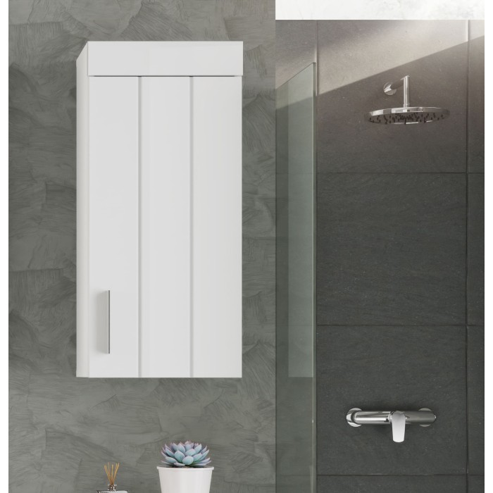 Meuble de rangement à suspendre 1 porte – Blanc laqué – VENICE