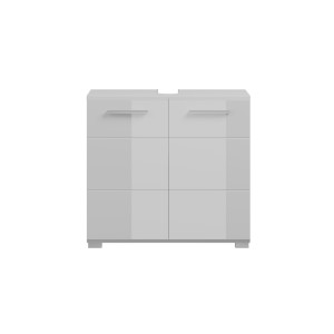 Meuble sous vasque 2 portes – Blanc laqué – VICCO