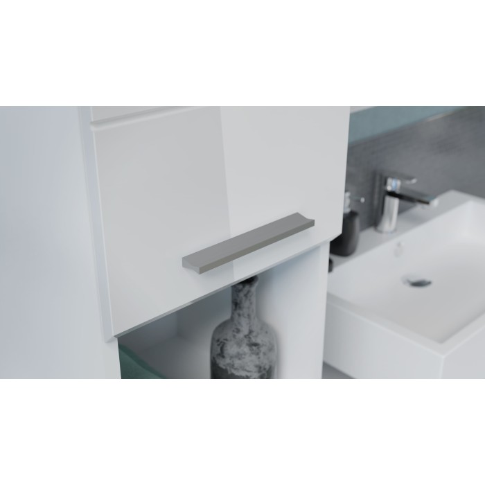Meuble de rangement salle de bain – Blanc laqué – VICCO