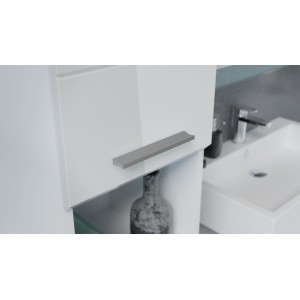Meuble de rangement salle de bain – Blanc laqué – VICCO