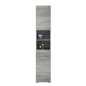Colonne de salle de bain 2 portes 1 tiroir + 2 niches – AVENSIO