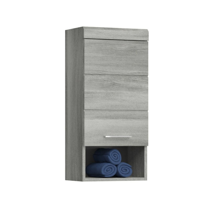 Meuble de rangement suspendu AVENSIO – Gris laqué – Design moderne