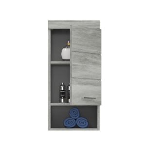 Meuble de rangement suspendu AVENSIO – Gris laqué – Design moderne