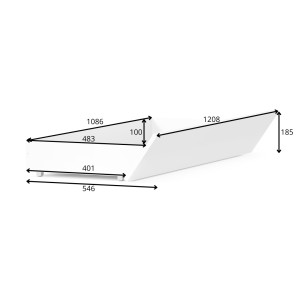 Tiroirs de lit FLORENCE – Lot de 2 – Blanc – Pour lit 160x200 ou 180x200 – Rangement pratique
