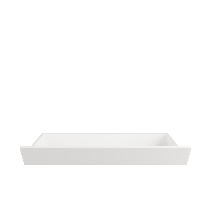 Pack lit FLORENCE – 160x200 cm – Avec sommier + 2 tiroirs – Chevets intégrés – Blanc et chêne