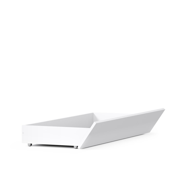 Pack lit FLORENCE – 180x200 cm – Avec sommier + 2 tiroirs – Chevets intégrés – Blanc et chêne