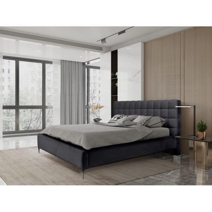 Lit MILLIO – Noir – 140x200...