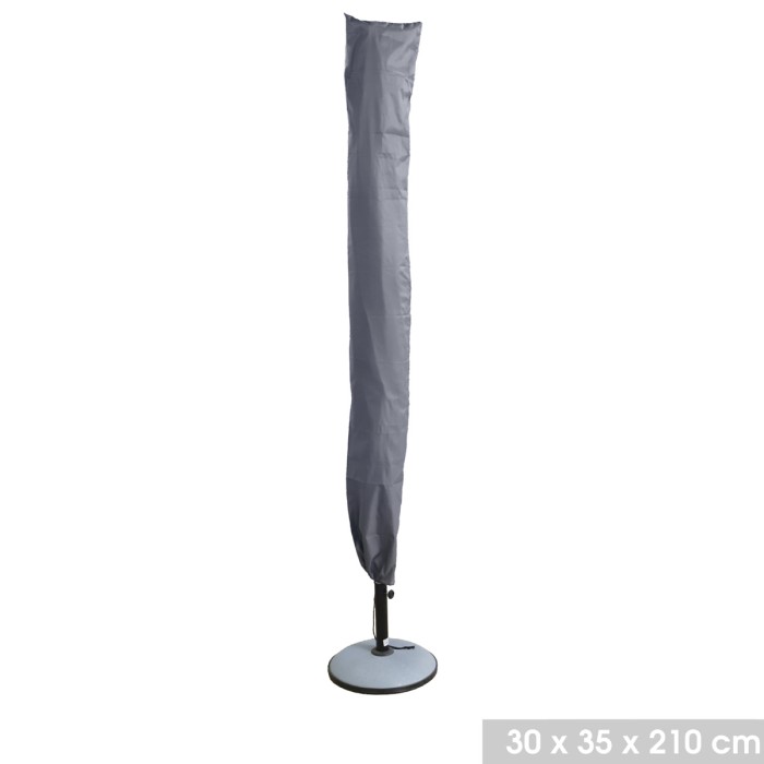 Housse de protection pour parasol droit – Polyester – Ø30 x H210 cm – Imperméable et anti-UV