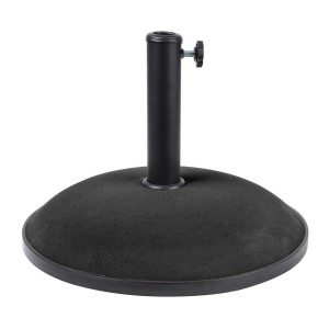 L’indispensable été : Parasol inclinable rouge + housse anti-UV + pieds en ciment 25Kg