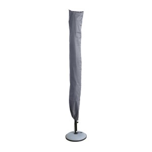 L’indispensable été : Parasol inclinable vert pomme + housse anti-UV + pieds en ciment 25Kg