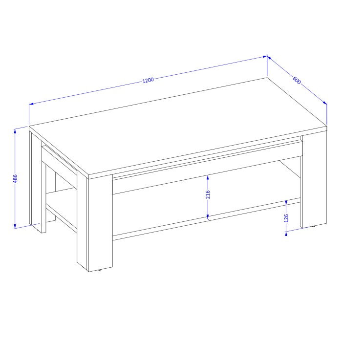 Pack salon complet MEUNIER – Meuble TV, vitrine & table basse en chêne Samdal & noir mat