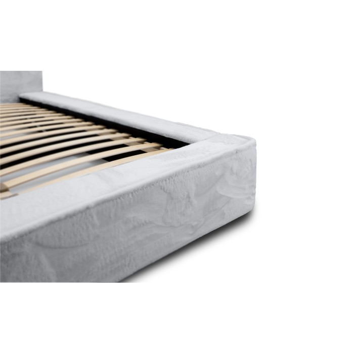 Lit coffre ORLANE – Blanc Nuage polaire – 140x200 cm – Sommier relevable – Design haut de gamme 