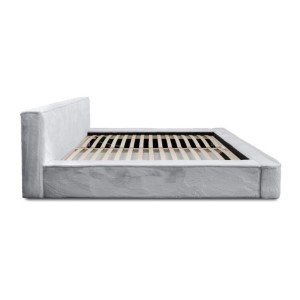 Lit coffre ORLANE – Blanc Nuage polaire – 160x200 cm – Sommier relevable – Design haut de gamme 