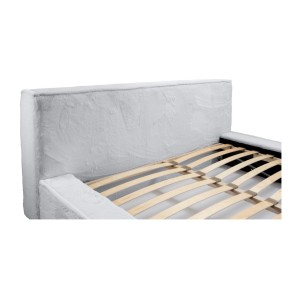 Lit coffre ORLANE – Blanc Nuage polaire – 180x200 cm – Sommier relevable – Design haut de gamme 