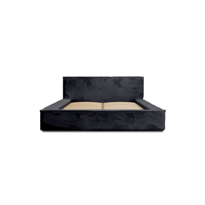 Lit coffre ORLANE – Blanc Brume de soie polaire – 140x200 cm – Sommier relevable – Design haut de gamme 