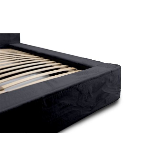 Lit coffre ORLANE – Blanc Brume de soie polaire – 180x200 cm – Sommier relevable – Design haut de gamme 