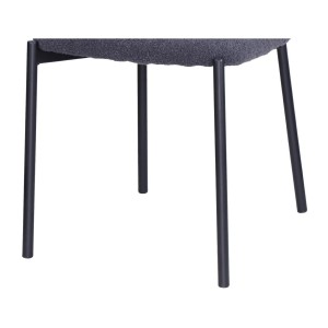 Lot de 2 chaises LYVORA – Tissu gris foncé – Design compact – Pieds métal – Élégance sobre et moderne 