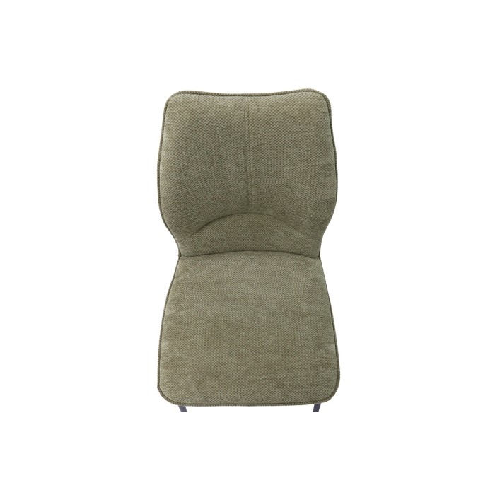 Lot de 2 chaises LIVARA – Tissu sable – Pieds métal – Design épuré – Élégance naturelle et moderne 