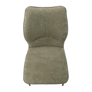 Lot de 2 chaises LIVARA – Tissu sable – Pieds métal – Design épuré – Élégance naturelle et moderne 