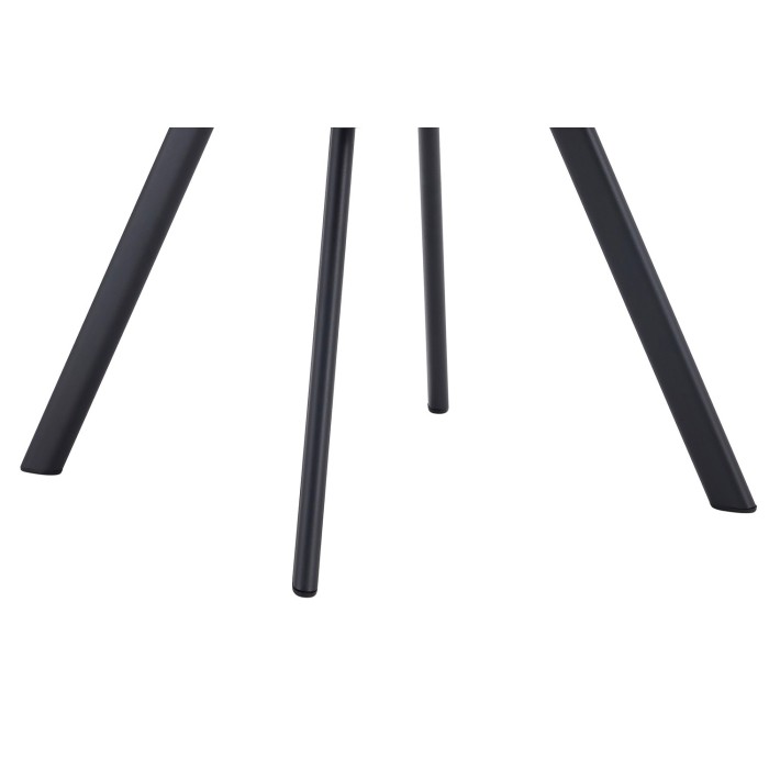 Lot de 2 chaises VELMIA – Tissu bleu océan – Pieds métal – Design moderne – Élégance rafraîchissante 