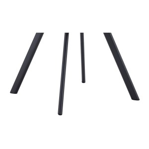 Lot de 2 chaises VELMIA – Tissu bleu océan – Pieds métal – Design moderne – Élégance rafraîchissante 