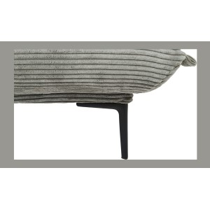 Canapé-lit VELARIS – Tissu velours gris foncé – Structure bois – Matelas intégré – Élégant et compact