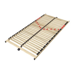 Sommier ZITTARO – 28 lattes – 90x190 cm – Finition chêne et noir – Confort durable et format pratique