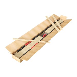 Sommier ZITTARO – 28 lattes – 70x190 cm – Finition chêne et noir – Soutien optimal et design sobre