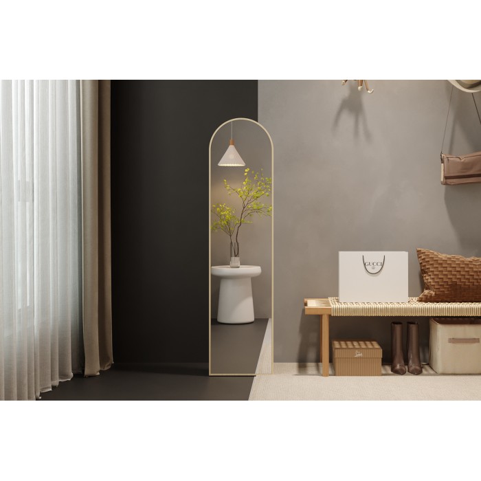 Miroir ROSALIA – 40x160 cm – Chêne vieilli – Finition bois – Design rustique et raffiné