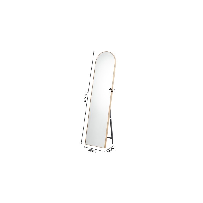 Miroir ROSALIA – 40x160 cm – Chêne vieilli – Finition bois – Design rustique et raffiné