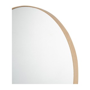 Miroir rond RIO – 80 cm – Finition chêne vieilli – MDF décor bois – Design naturel et tendance