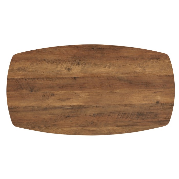Table basse TUNIS – Coloris bois de manguier – Table basse rectangulaire 130x70 cm – MDF & métal – Design original 