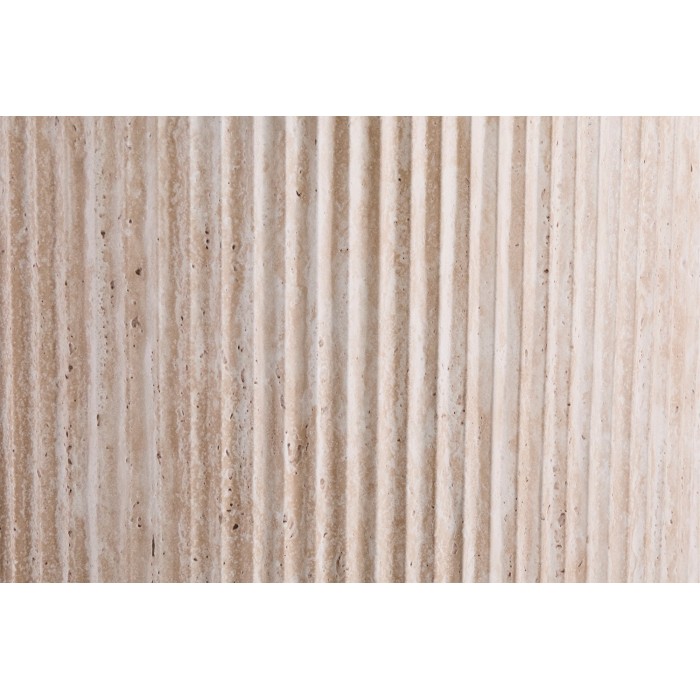 Table basse VAGOS – Coloris chêne clair – Table basse ronde Ø50 cm – MDF – Design moderne et naturel 