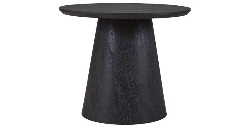 Table basse BOKOR – Coloris brun foncé – Table basse carrée 60x60 cm – MDF – Design moderne et compact