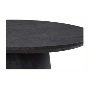 Table basse BOKOR – Coloris brun foncé – Table basse carrée 60x60 cm – MDF – Design moderne et compact 