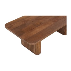 Table basse TALVORA – Bois de manguier massif – Table basse rectangulaire 120x60 cm – Design brut et naturel 