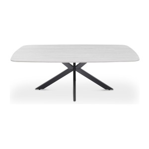 Tables basses ARVENA – Table basse rectangulaire 130x70 cm – 5 coloris pierre et marbre – Design contemporain