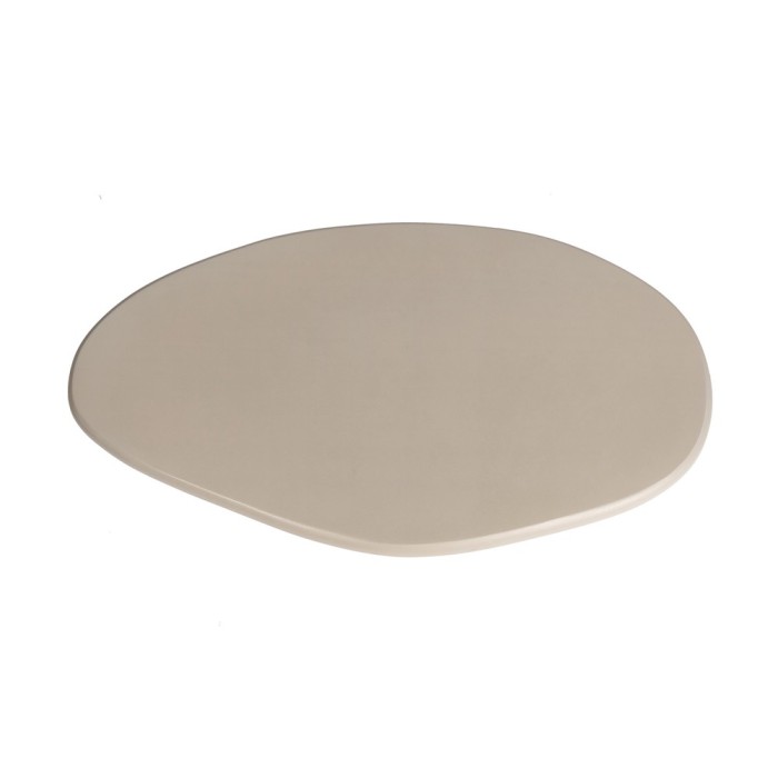 Table basse MAELORA – Table basse ronde Ø50 cm – Bois de manguier & travertin – Design naturel et élégant 