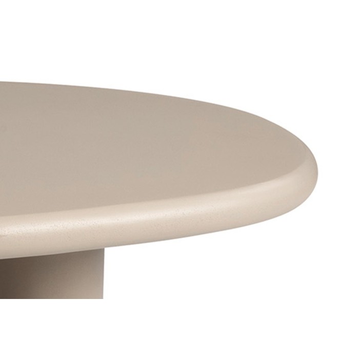 Table basse MAELORA – Table basse ronde Ø50 cm – Bois de manguier & travertin – Design naturel et élégant 